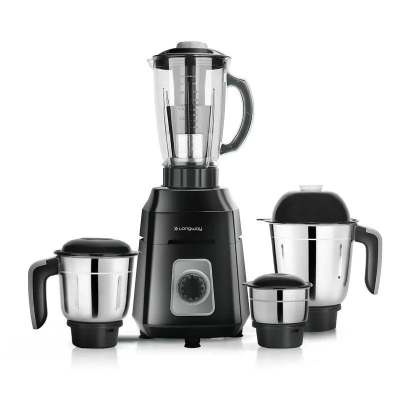 Longway Duron Juicer Mixer Grinder – 1000W Motor, 4-Jar Multi-Function Set, Heavy-Duty Performance, 2-Year Warranty 1
