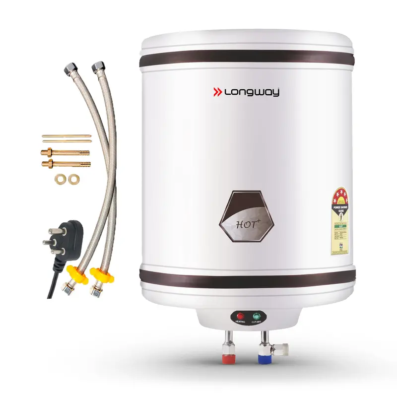 Longway Hotplus 35L 5-Star Automatic Storage Water Heater – High-Capacity Electric Geyser For Families, Rust-Proof Tank, 5-Year Warranty 1