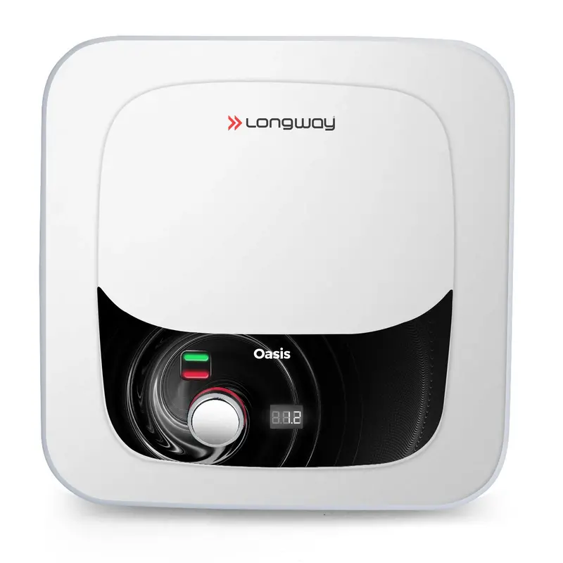 Longway Oasis Gigi 15-Litre 5-Star Storage Water Heater – Multi-Safety System, Glassline Tank, Hard-Water Ready, 5-Year Tank Warranty 1