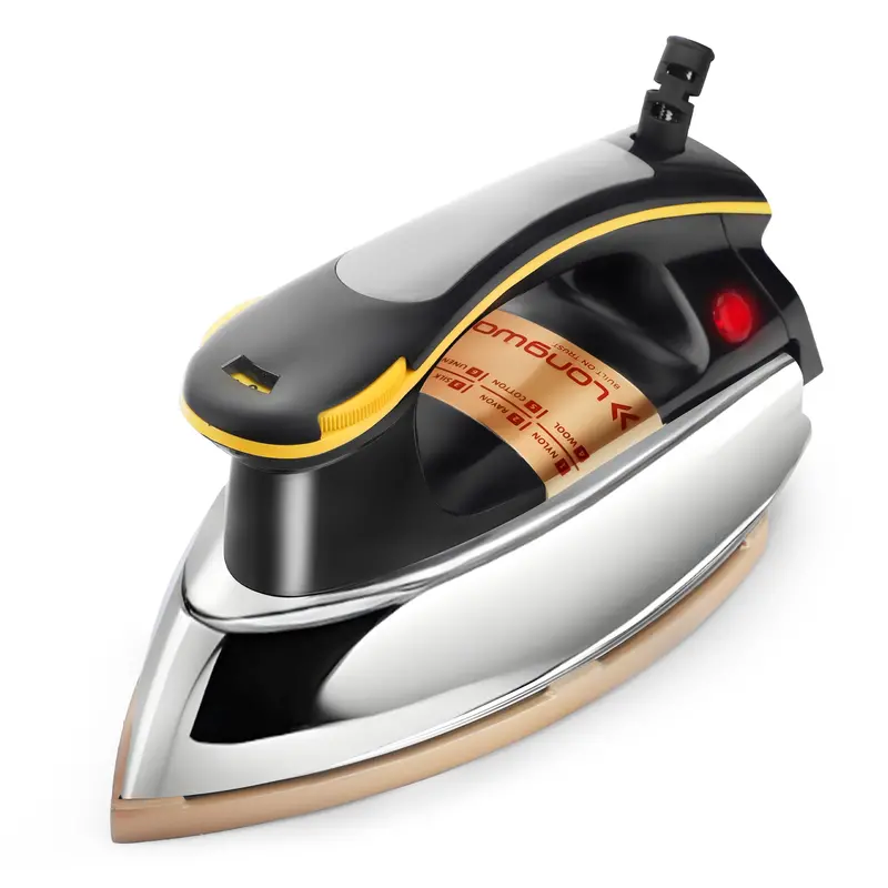 Longway Plancha Heavy-Duty Electric Dry Iron – 1200W, Non-Stick Teflon Coating, 2-Year Warranty 1
