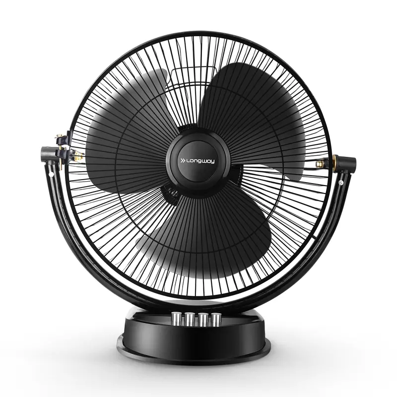Longway Speedy P1 12" Table Fan – Portable Ultra-High-Speed Fan With Dust-Resistant Blades & Modern Aesthetic 1