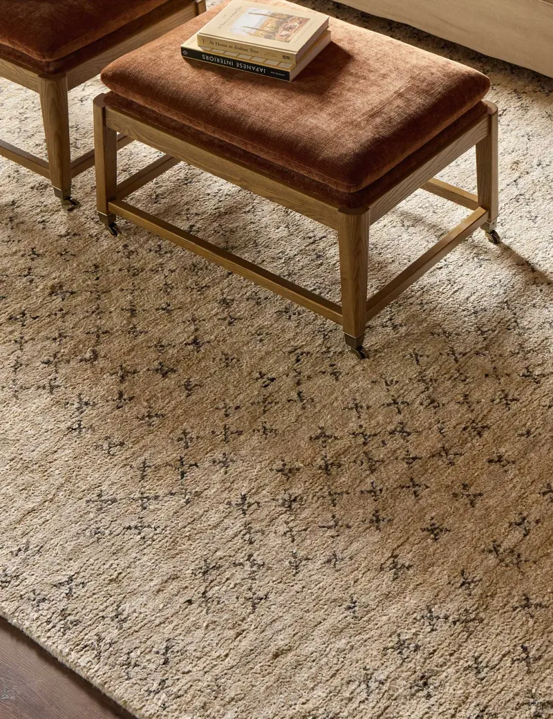 Manolya Hand-Knotted Jute Rug – Natural Fiber Floor Covering 1