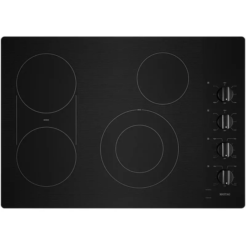 Maytag 30-Inch Built-In Electric Cooktop – Dual-Function Grill & Griddle Mec8830Hb 1