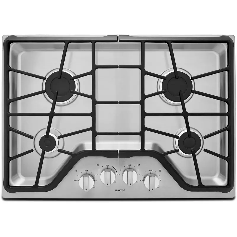 Maytag 30-Inch Built-In Gas Cooktop, Stainless Steel (Mgc7430Ds) 1