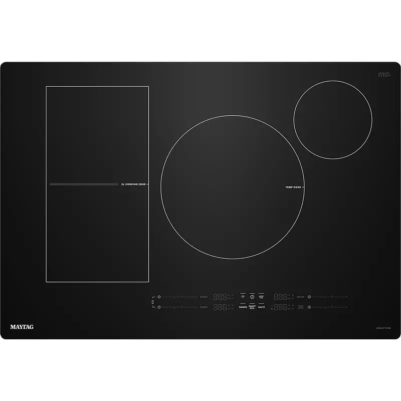 Maytag 30-Inch Built-In Induction Cooktop With Rapid-Heat Power Boost (Mcit8030Sb) 1