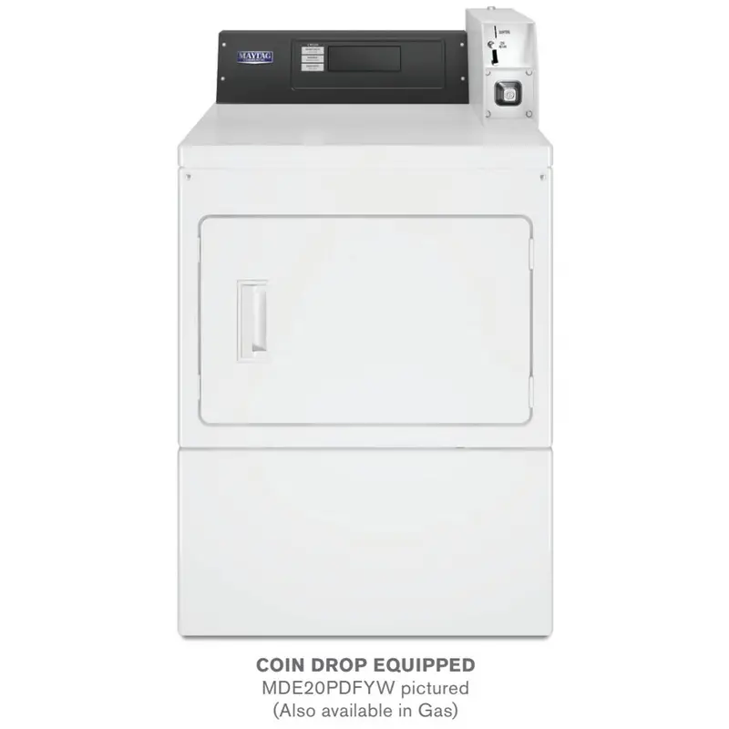 Maytag Commercial Front-Load Electric Dryer – 7.4 Cu. Ft. Capacity Mde20Pdfzw 1