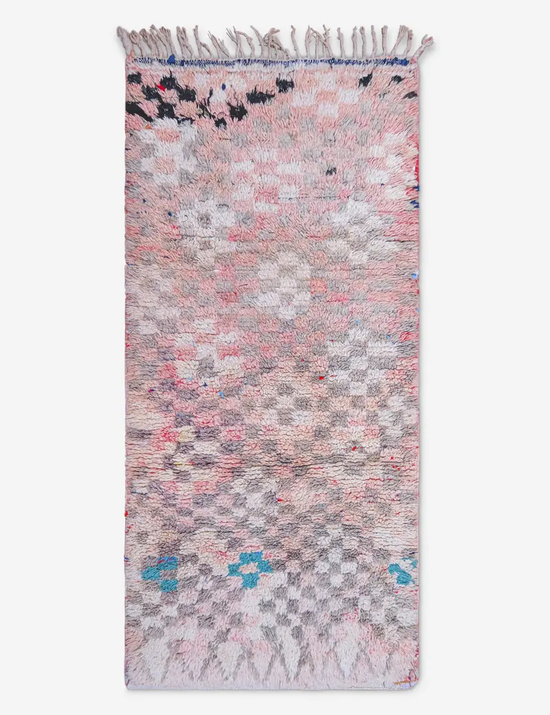 Minimalist Vintage Moroccan Runner Rug – 3' X 6'4" (No. 13) 1
