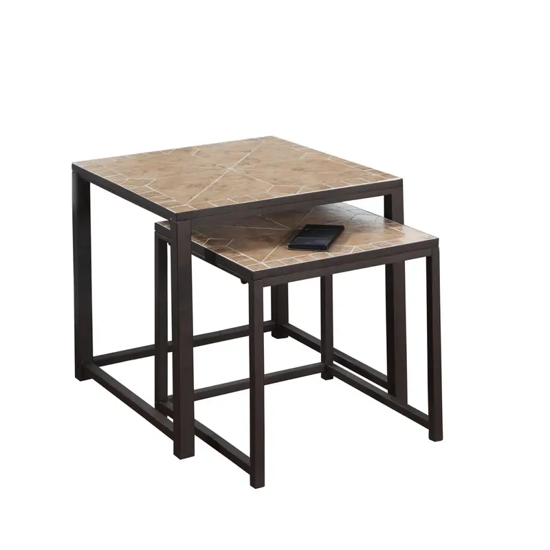 Monarch Adjustable Nesting Coffee Tables – Space-Saving Pair 1