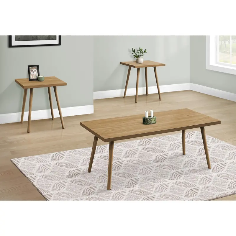 Monarch Compact Living Room Table Set – Space-Saving Design I7898P 1