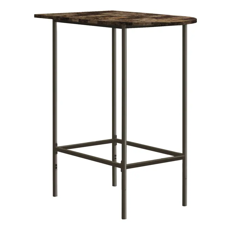 Monarch Faux Marble Bar Table – Elegant High-Dining Surface With Pedestal 1