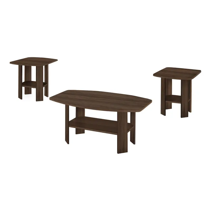 Monarch I7872P Living Room Table Bundle – Compact Nesting Pair 1