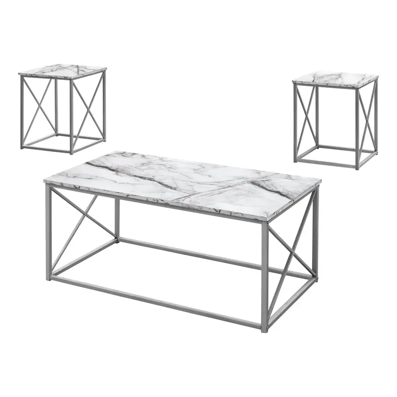 Monarch I7953P Living Room Table Collection – Minimalist Nesting Design 1