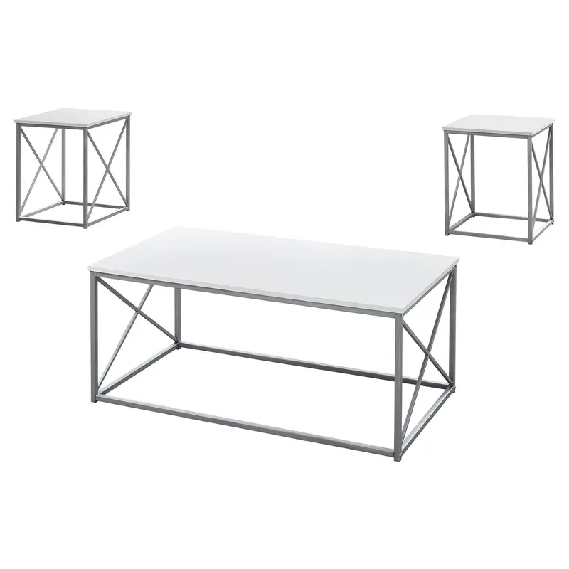 Monarch Living Room Table Set – Contemporary Coffee And Accent Tables I 7951P 1