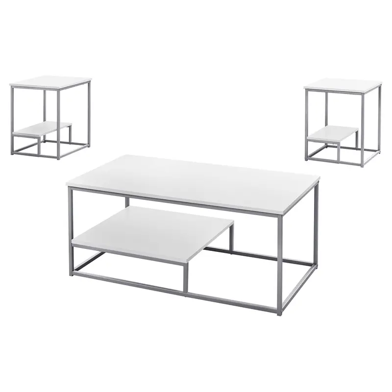 Monarch Living Room Table Set – Modern Coffee And End Tables I 7961P 1