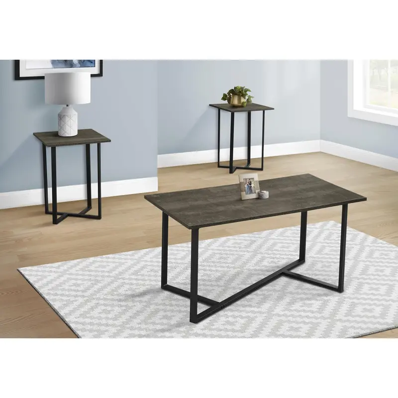 Monarch Living Room Table Set – Modern Coffee & Side Tables I7975P 1