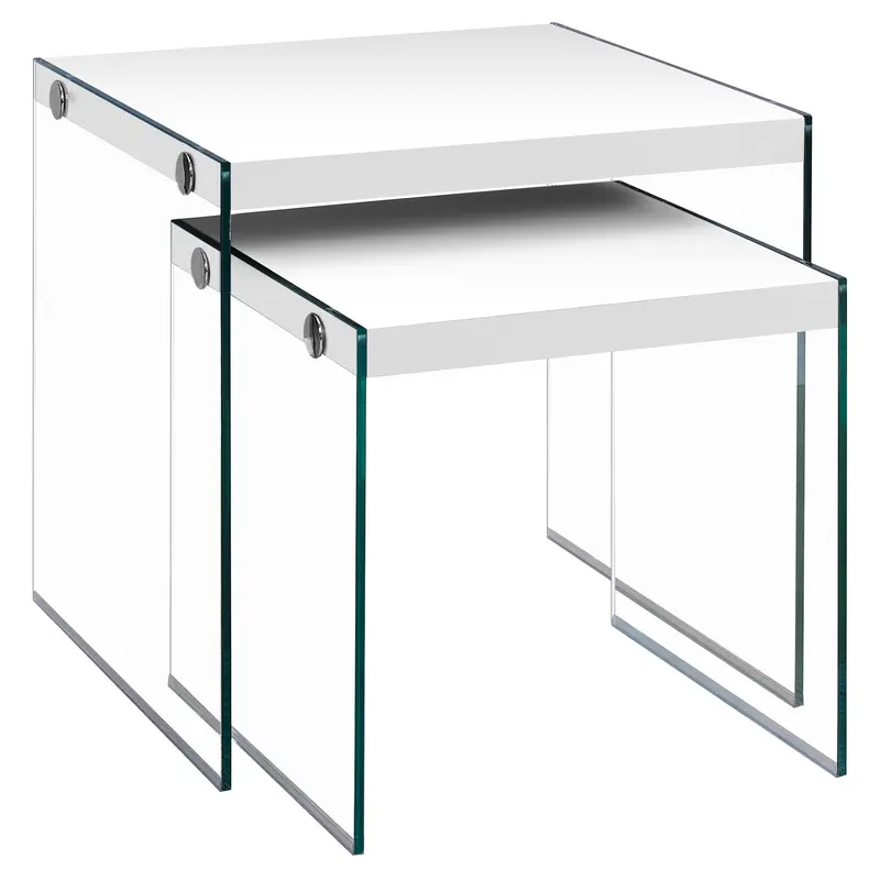 Monarch Nesting Tables Set – Compact Dual-Table Living Room Solution 1
