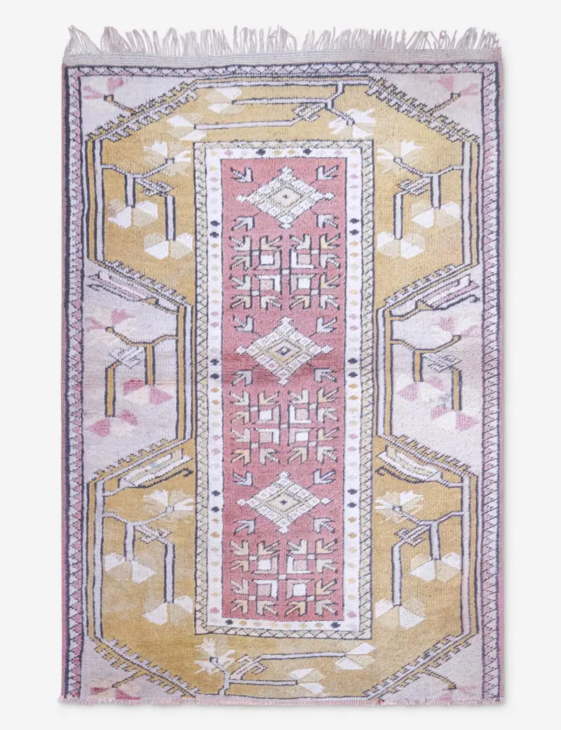 Narrow Vintage Moroccan Runner Rug – 2'9" X 4'1" (No. 16) 1