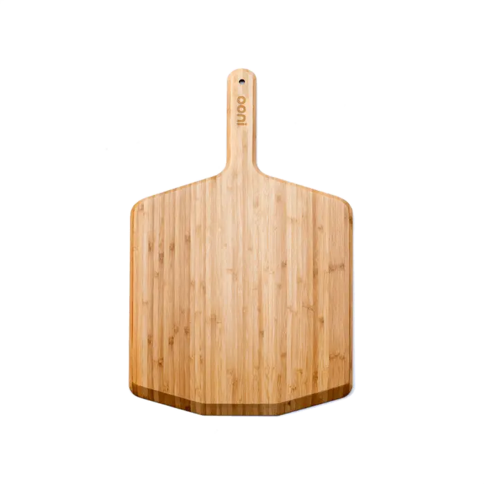 Ooni 12" Bamboo Pizza Peel & Serving Board – Compact Natural Wood Prep Surface 1