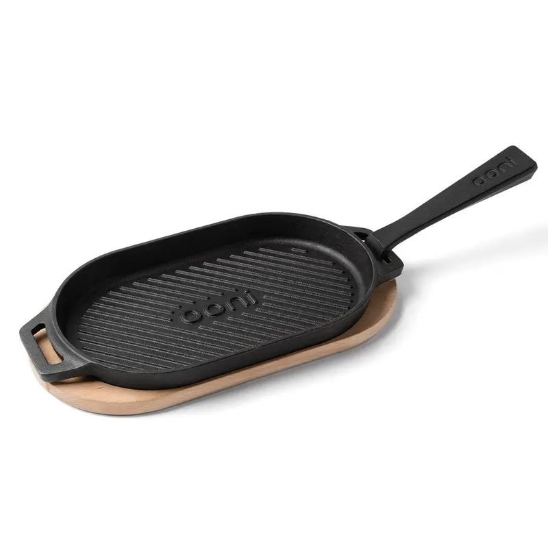 Ooni Cast Iron Grizzler Pan For Outdoor Cooking 1