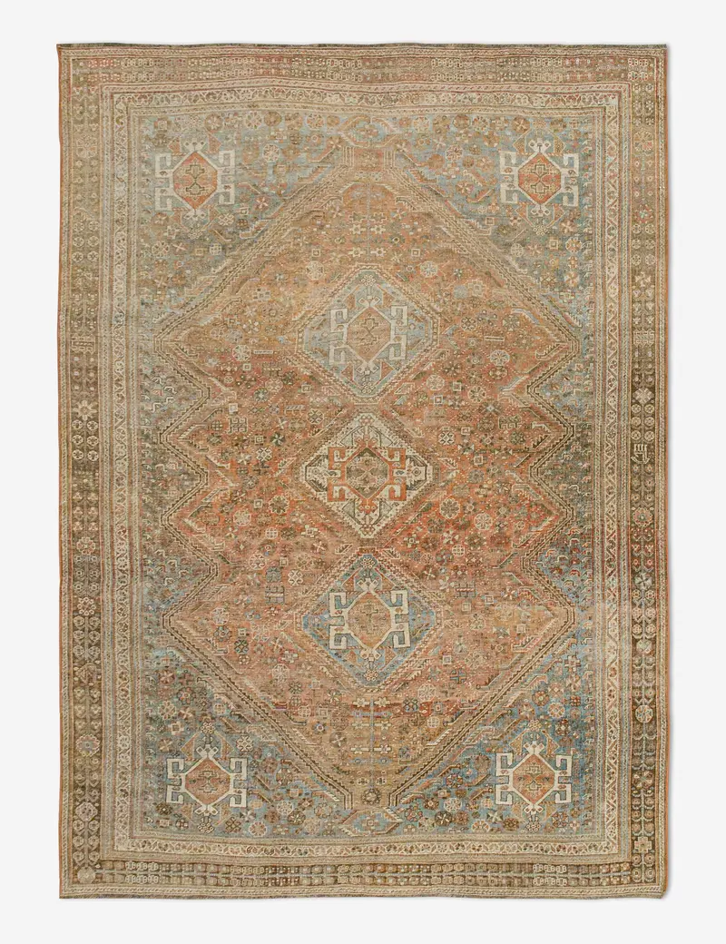 Oriental-Style Turkish Wool Rug, Hand-Knotted, 6'4" X 9'6", No. 443 1