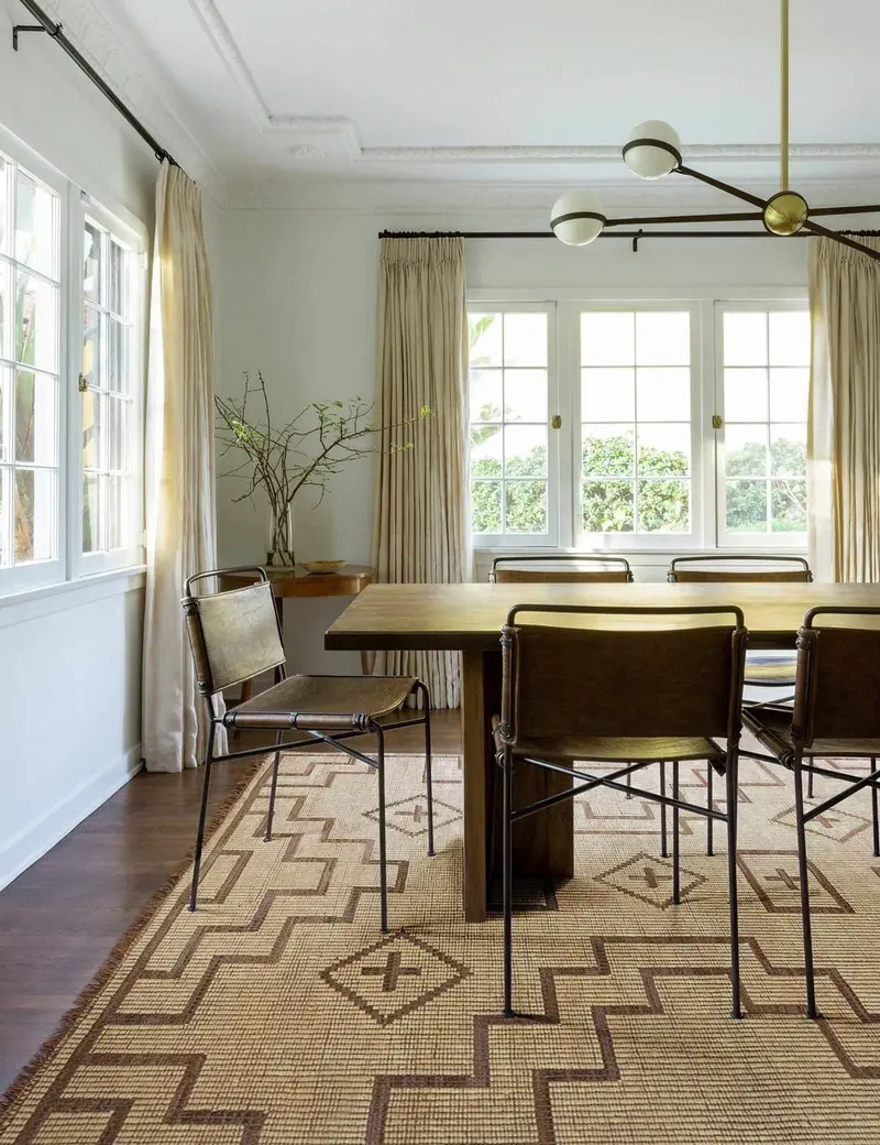 Perret Handwoven Wool And Cotton Rug – Bohemian Style 1