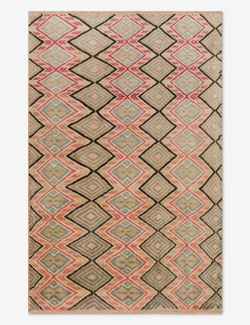 Petite Turkish Wool Rug – Vintage Hand-Knotted, 3'7" X 5'9", No. 558 1