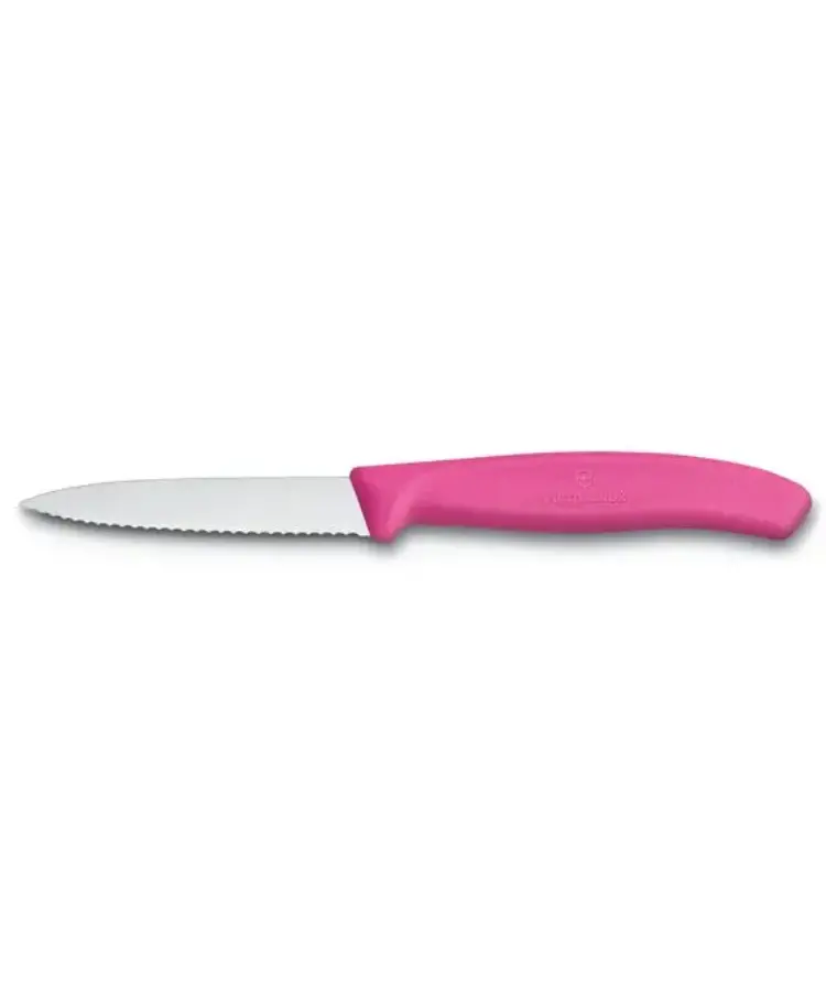 Pink Swiss Serrated Spear-Tip Paring Knife – 3.25 Inch 1