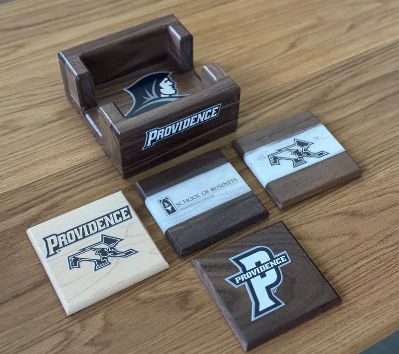 Providence College Coaster And Caddy Set – Officially Licensed 1