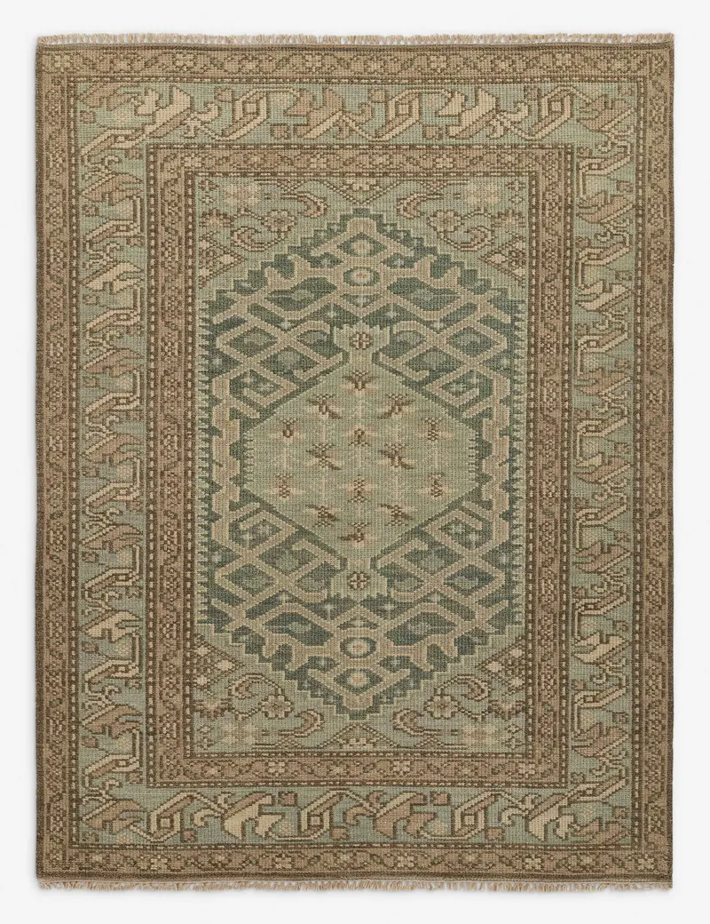 Ramina Hand-Knotted Wool Area Rug 1