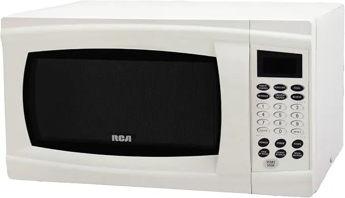 Rca 1.1 Cu. Ft. Countertop Microwave Oven In White Rmw1112 1