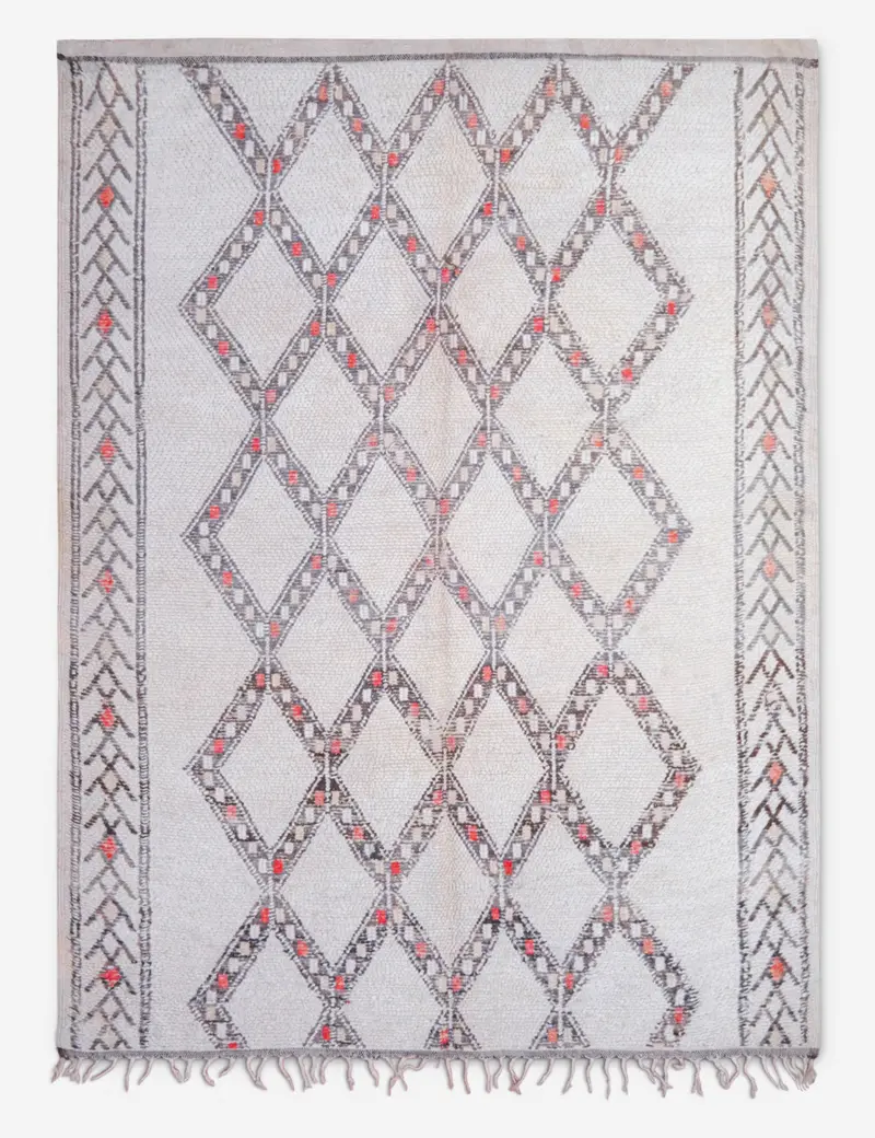 Rectangular Vintage Moroccan Area Rug – 6'2" X 8'5" (No. 84) 1