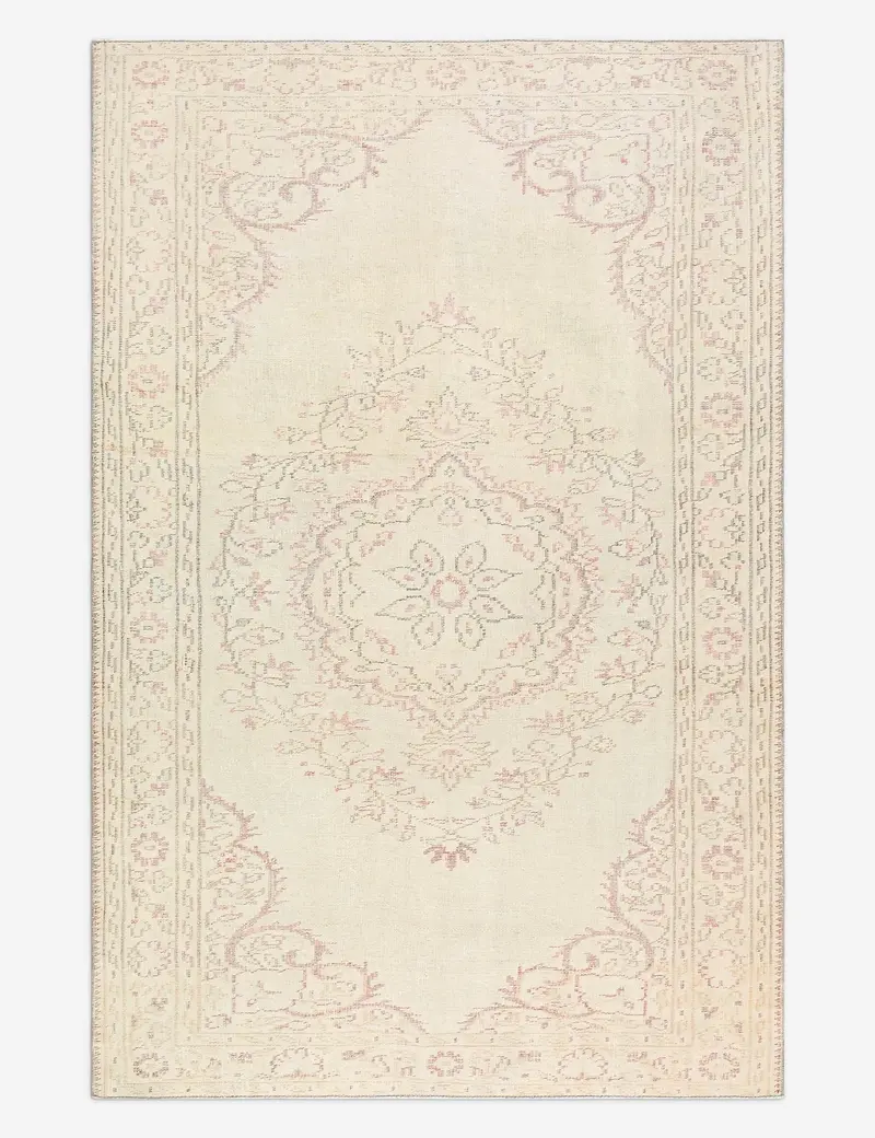 Refined Turkish Hand-Knotted Wool Rug, Vintage Elegance, 5'6" X 8'7" – No. 501 1