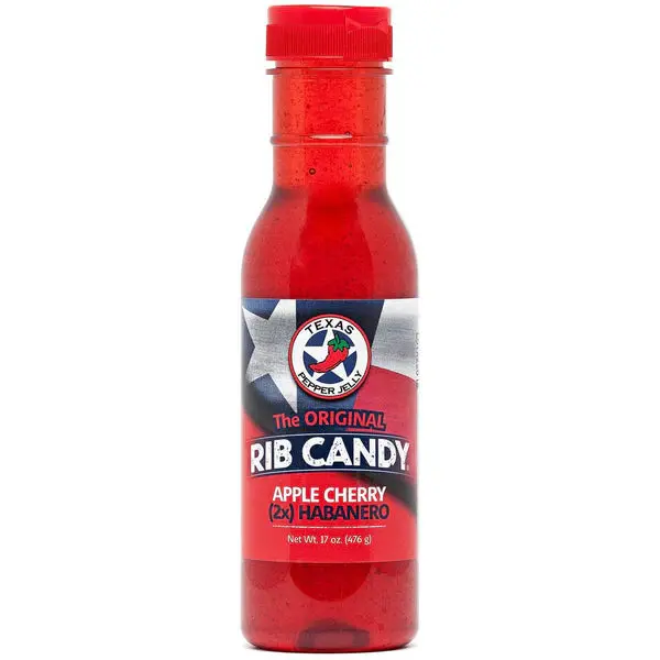 Rib Candy Apple Cherry Habanero Hot Sauce – Double-Habanero Heat, 2X Spice Level 1