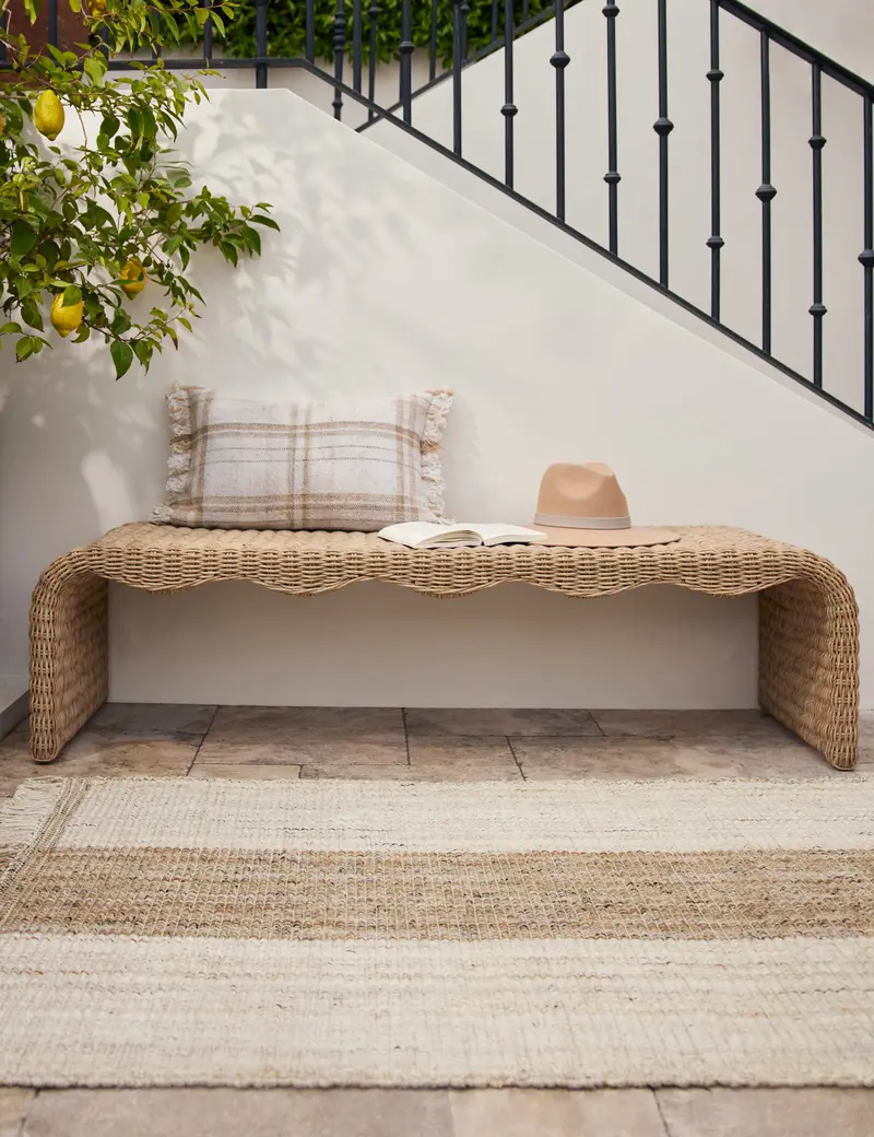 Sabriel Handwoven Rug – Weather-Resistant Woven Floor Art 1