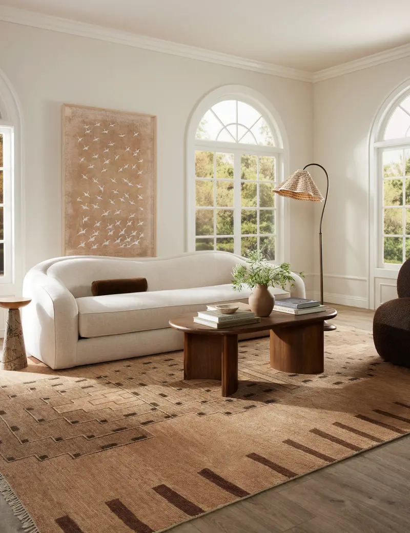 Saffron Hand-Knotted Area Rug 1