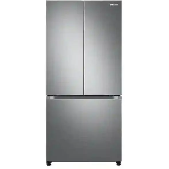 Samsung 18 Cu. Ft. Counter-Depth Three-Door French-Door Refrigerator Rf18A5101S9/Aa 1
