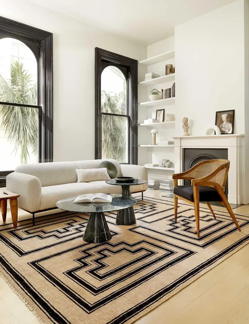 Senna Traditional Hand-Knotted Wool Area Rug 1
