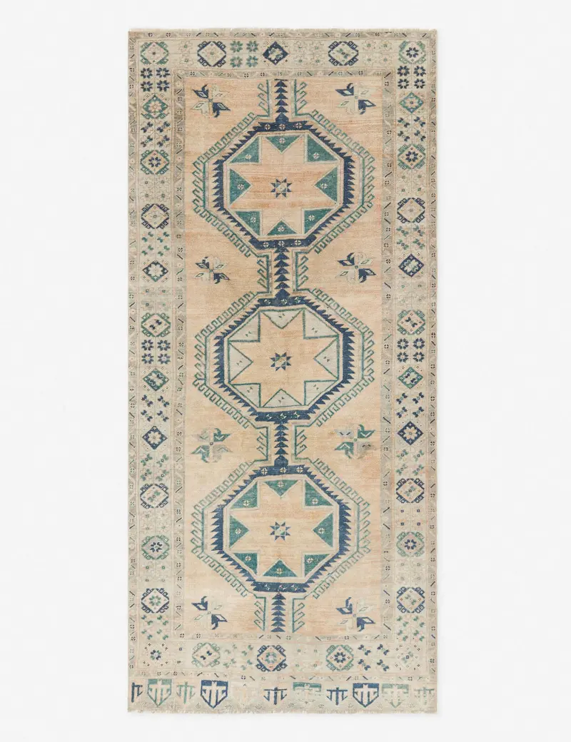 Shai Vintage-Style Runner Rug (4'6" X 10'3") 1