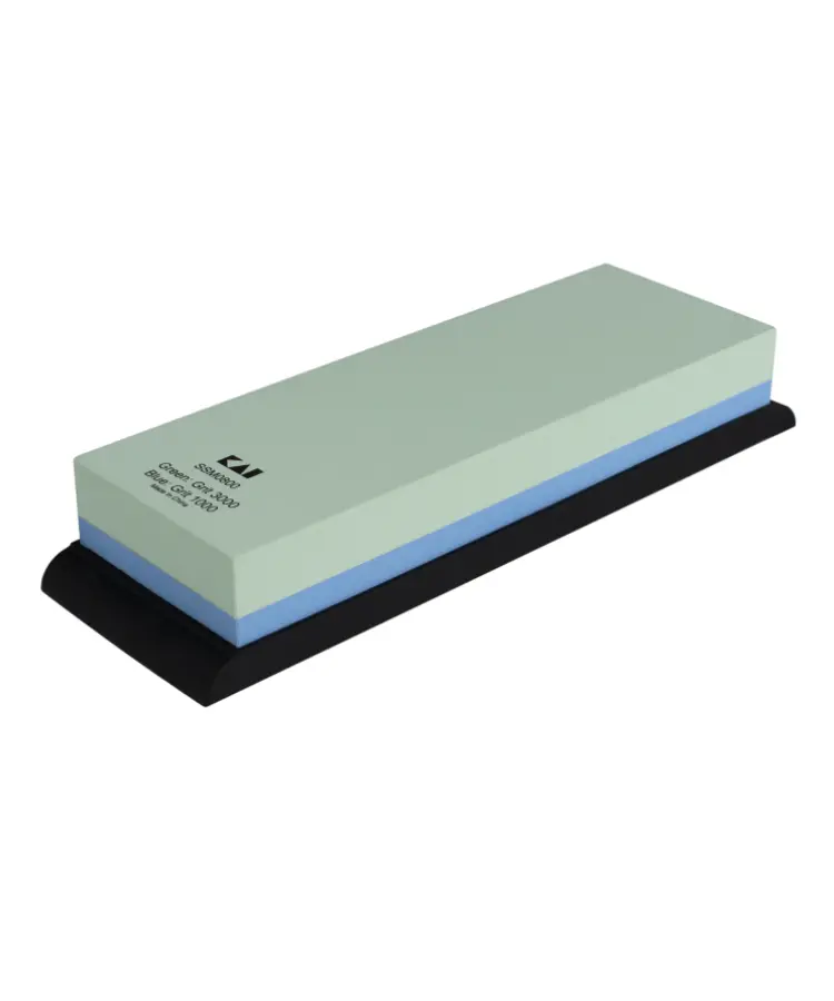 Shun Dual-Grit Whetstone (1000/3000) With Sturdy Rubber Base 1