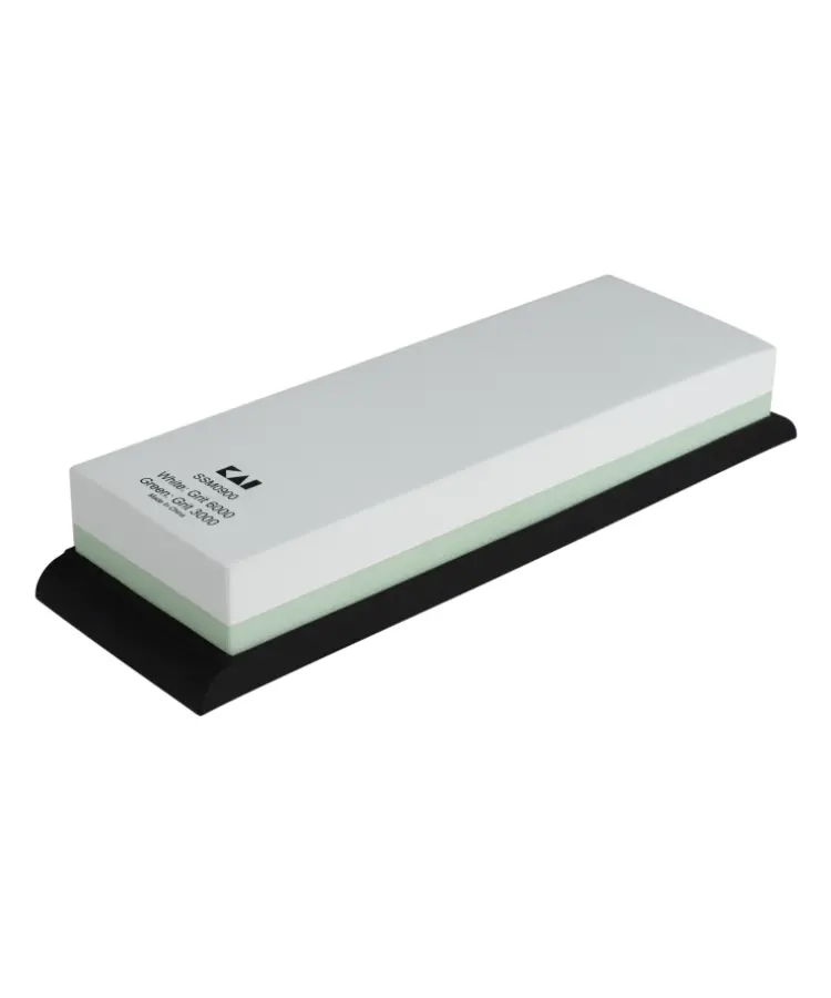 Shun Dual-Grit Whetstone (3000/6000) With Non-Slip Rubber Base 1