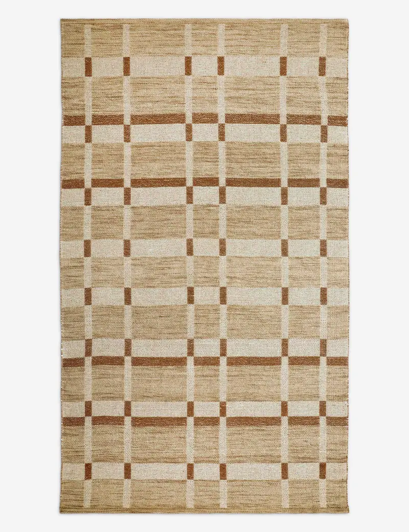 Shyam Minimalist Flatweave Wool Rug 1
