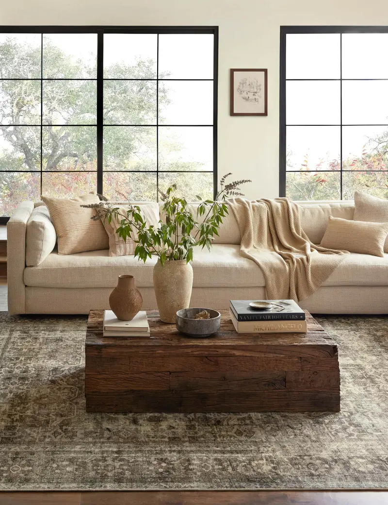 Sinclair I Textured Area Rug By Magnolia Home & Joanna Gaines X Loloi 1