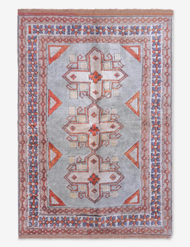 Small Hand-Knotted Moroccan Rug – 4' X 5'8" (No. 87) 1