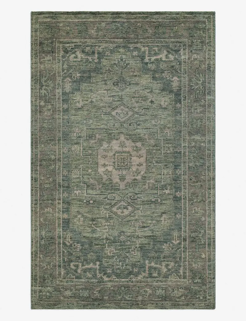 Sovana Artisanal Hand-Knotted Wool Rug – Modern Geometric Pattern 1