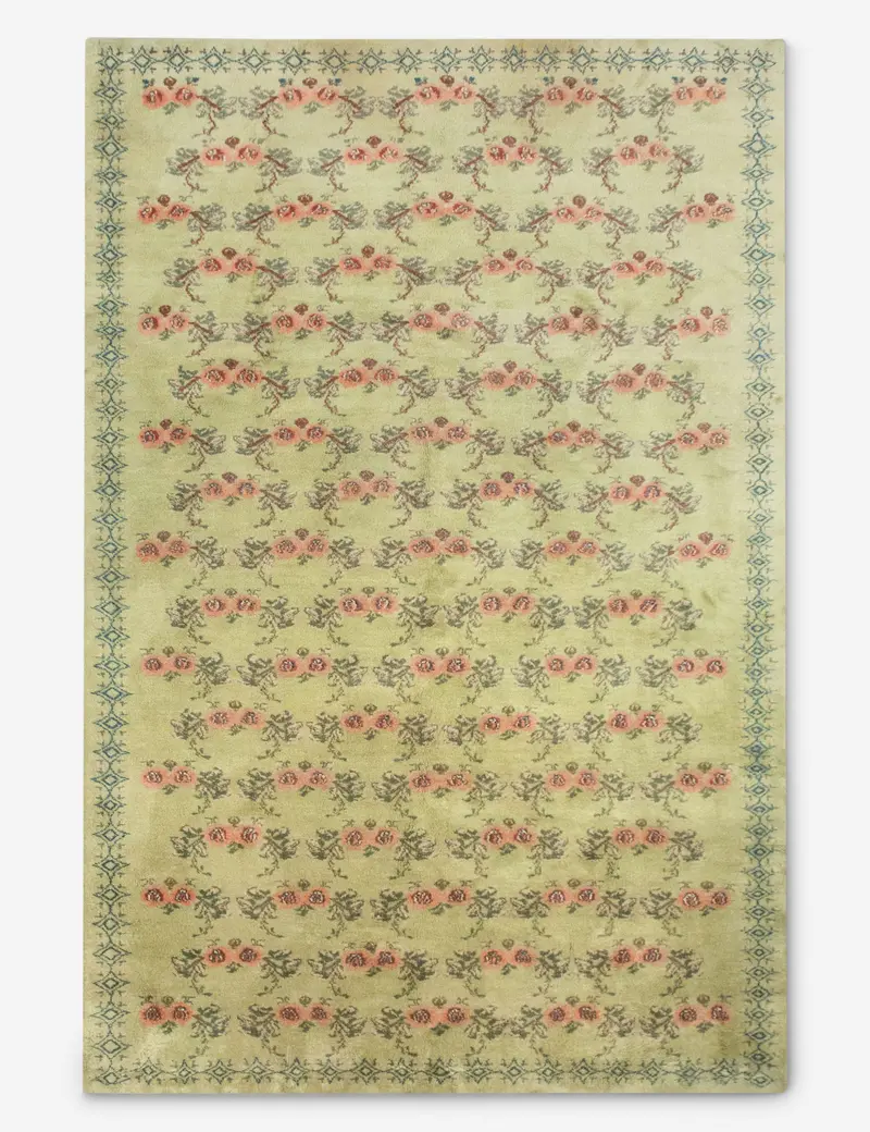 Spacious Turkish Wool Area Rug – Hand-Knotted, 6'10" X 11'8", No. 543 1