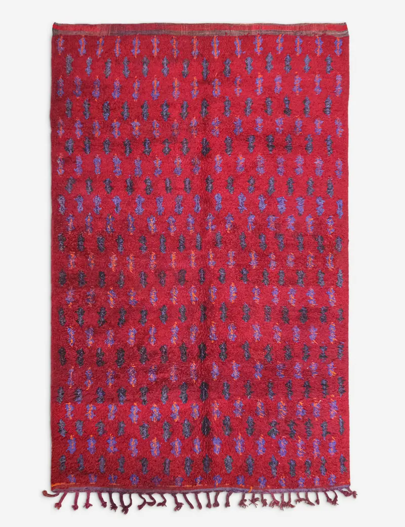 Spacious Vintage Moroccan Wool Rug – 7'3" X 11'4" (No. 93) 1