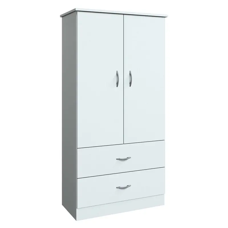 Sua-V Billabong 2-Door, 2-Drawer Wardrobe – Compact Closet Solution 1