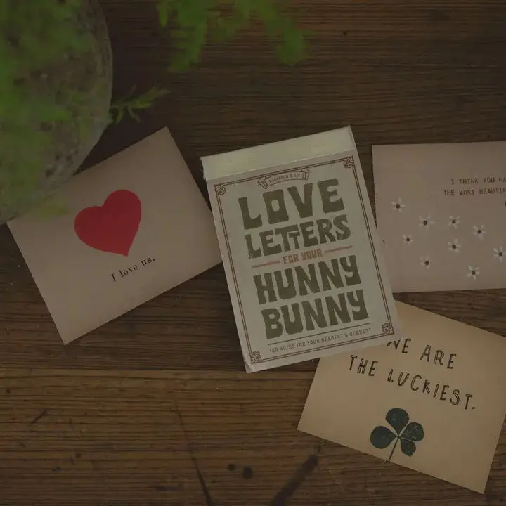 Sugarboo '150 Love Letters For Your Hunny Bunny' Keepsake Book 1