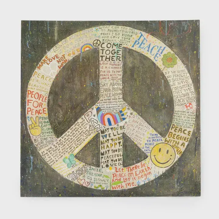 Sugarboo 'Choose Peace' 12X12 Inch Inspirational Wall Art Poster 1