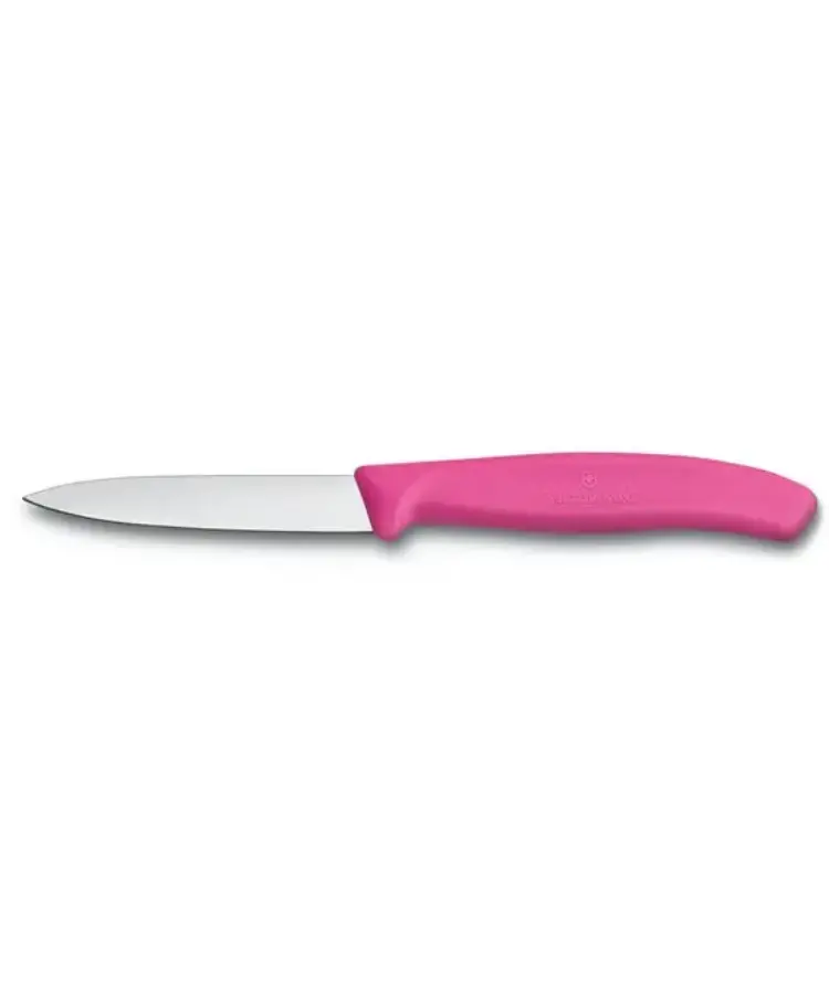Swiss Classic 3.25-Inch Straight Paring Knife – Pink Handle 1
